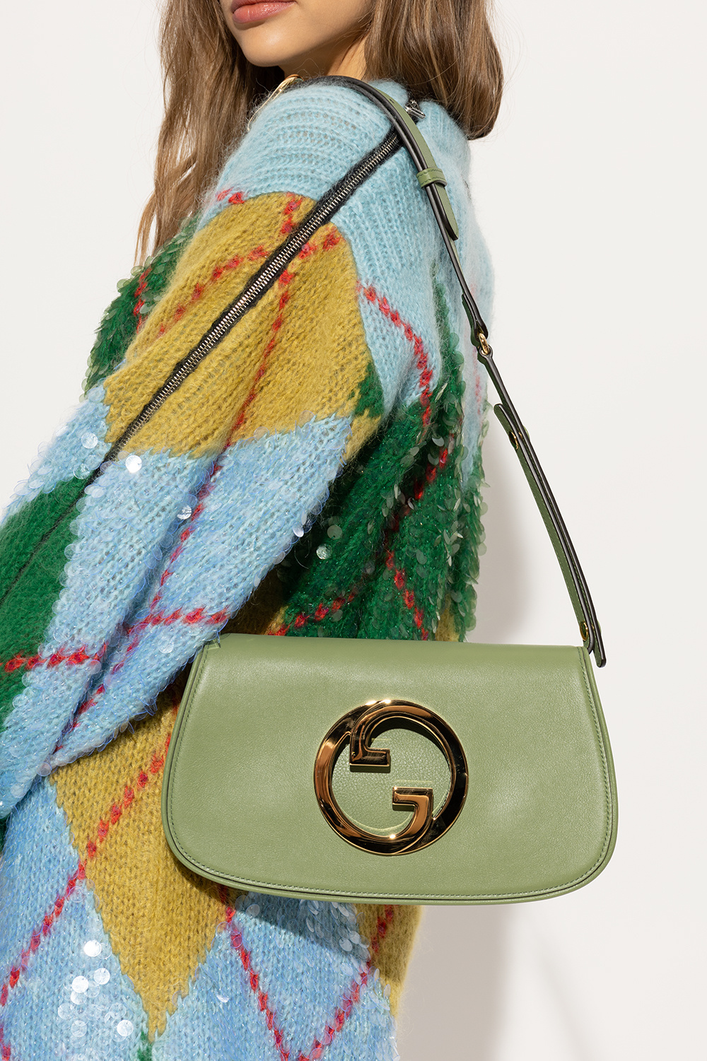 DARK METALLIC SHOULDER BAG
